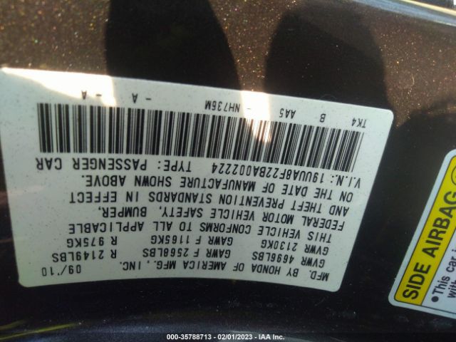 19UUA8F22BA002224 Acura TL