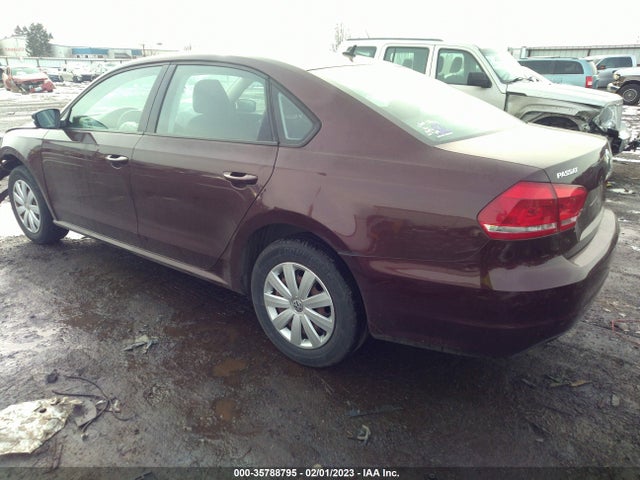 2013 VOLKSWAGEN PASSAT S VIN: 1VWAP7A33DC065900