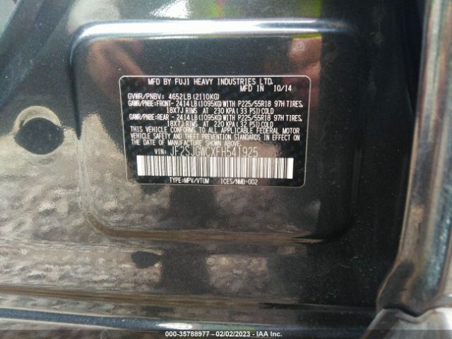 JF2SJGWCXFH541925 Subaru Forester 2.0xt Touring