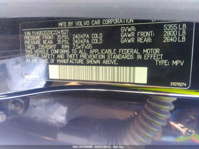 YV4952DZ0C2241527 Volvo Xc60 3.2l