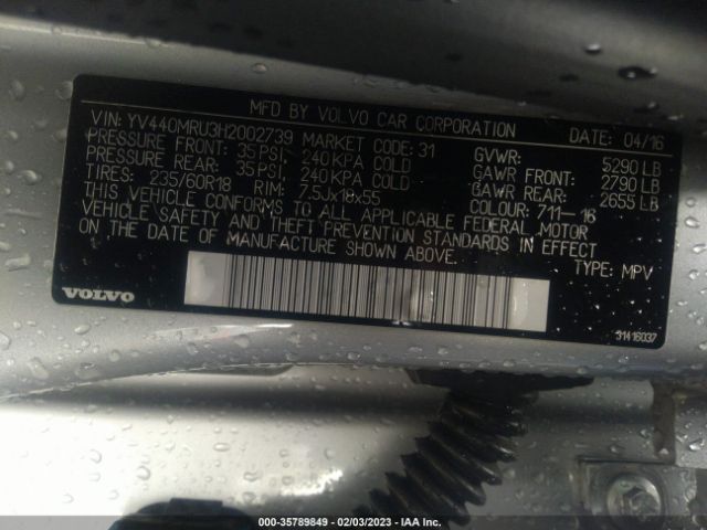 YV440MRU3H2002739 Volvo Xc60 Inscription