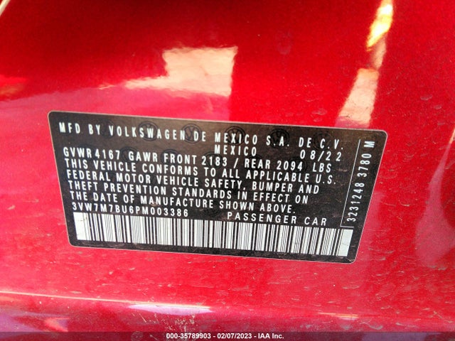 Volkswagen JETTA SE 2023 3VW7M7BU6PM003386 Image 11