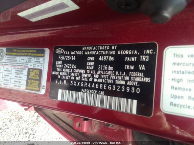 5XXGR4A68EG323930 KIA Optima Sx Turbo