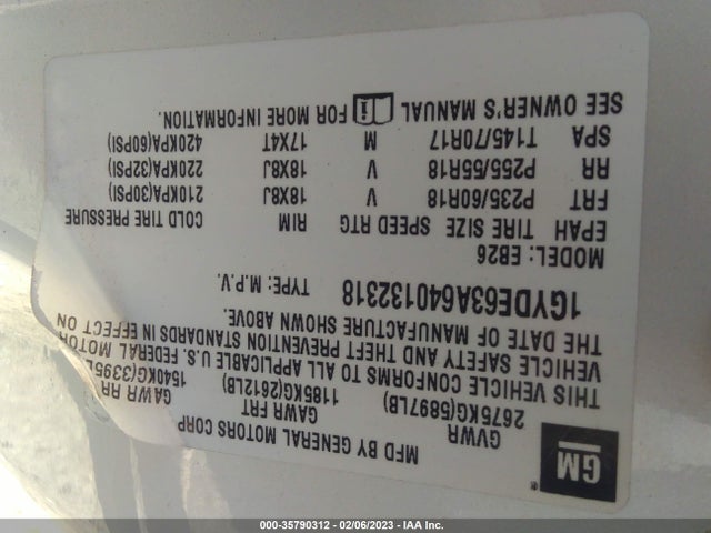 Cadillac SRX 2004 1GYDE63A640132318 Image 10