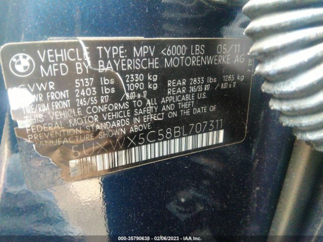 5UXWX5C58BL707311 BMW X3 28I