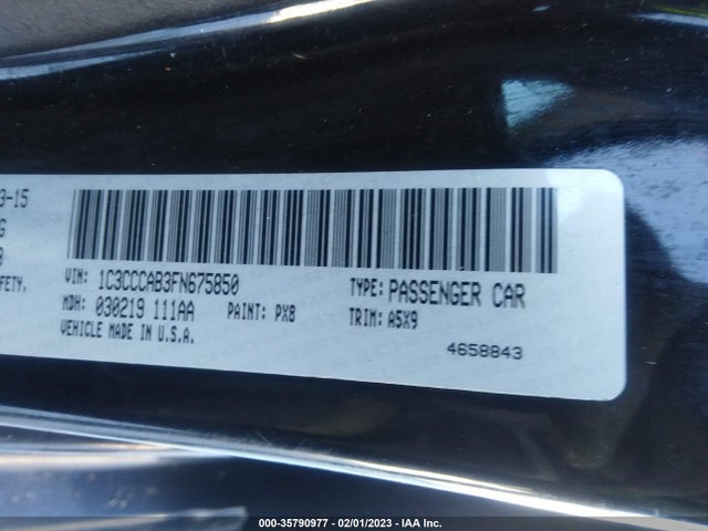 Chrysler 200 Limited 2015 1C3CCCAB3FN675850 Image 9
