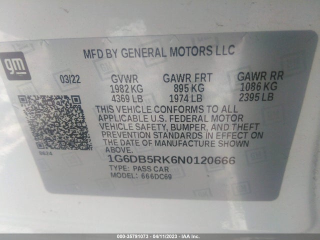 Cadillac Ct4 Premium Luxury 2022 1G6DB5RK6N0120666 Image 9