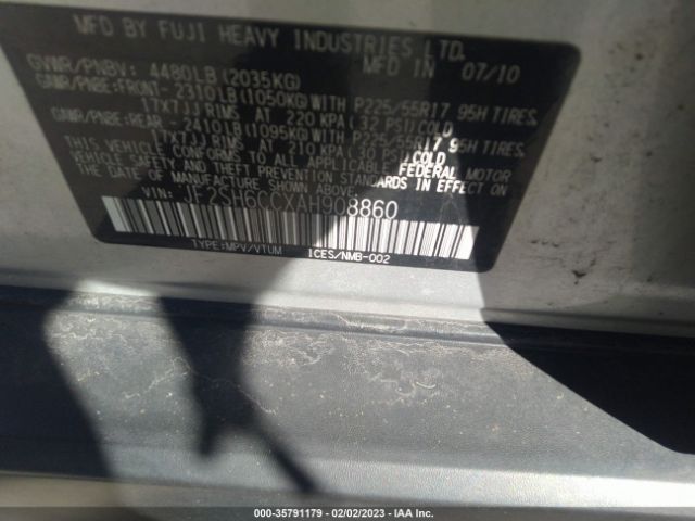 JF2SH6CCXAH908860 Subaru Forester 2.5x Premium