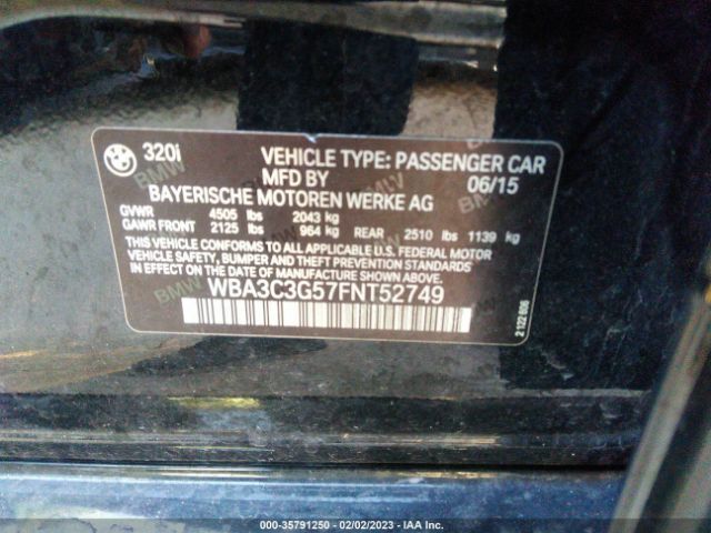 WBA3C3G57FNT52749 BMW 320i Xdrive