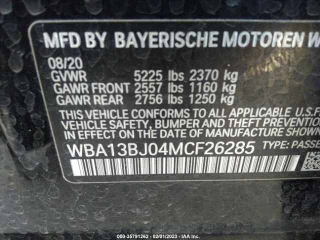 WBA13BJ04MCF26285 BMW 5 Series 530i Xdrive