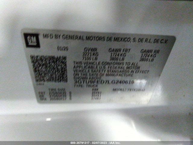 GMC Sierra 1500 Denali 2020 3GTU9FED7LG240619 Image 9