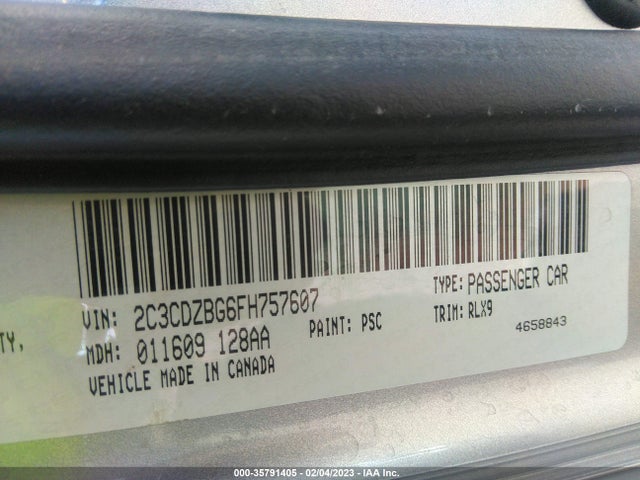 Dodge Challenger Sxt Plus 2015 2C3CDZBG6FH757607 Image 9