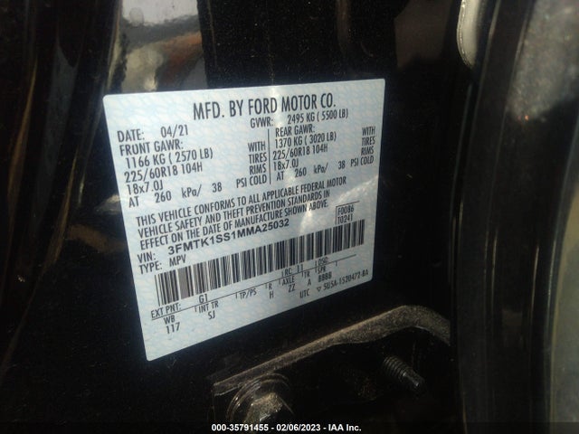 2021 Ford Mustang, VIN: 3FMTK1SS1MMA25032