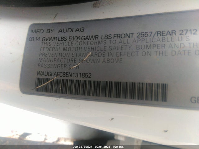 WAUGFAFC8EN131852 Audi A6 2.0t Premium Plus