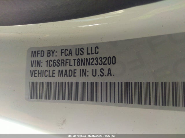 1C6SRFLT8NN233200 RAM 1500 Rebel