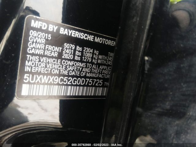 5UXWX9C52G0D75725 BMW X3 Xdrive28i