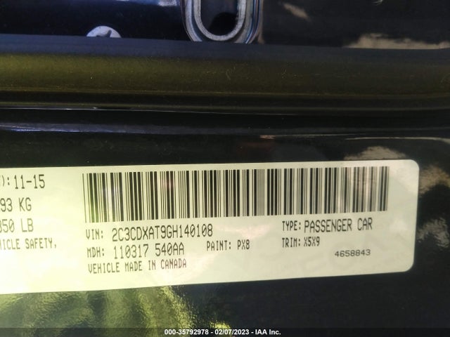 Dodge Charger Police 2016 2C3CDXAT9GH140108 Image 11