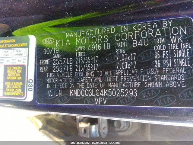 KIA Niro Ev Ex 2019 KNDCC3LG4K5025293 Image 10