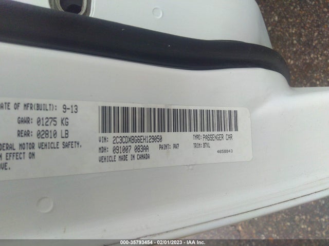 Dodge Charger Se 2014 2C3CDXBG6EH129050 Image 9