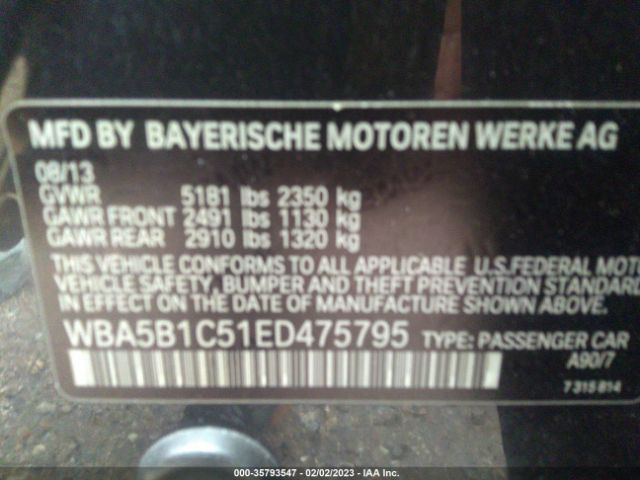 WBA5B1C51ED475795 BMW 5 Series 535i