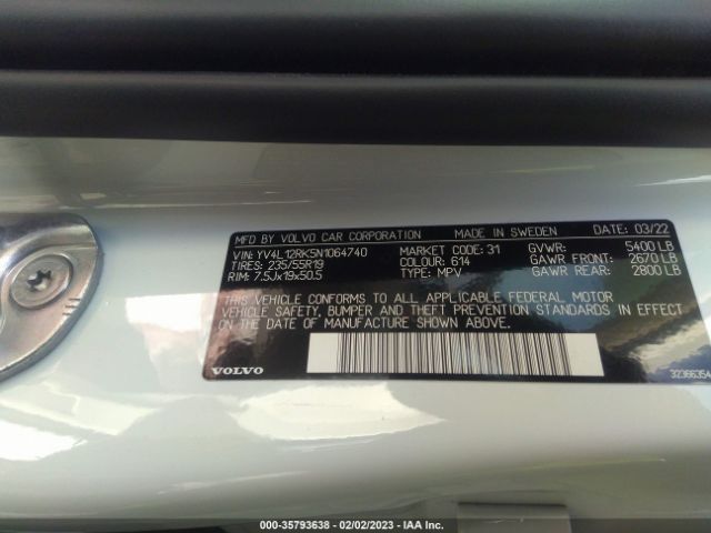 YV4L12RK5N1064740 Volvo Xc60 Momentum