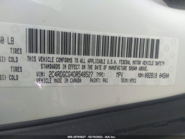 Dodge Grand Caravan Sxt 2013 2C4RDGCG4DR548527 Image 9