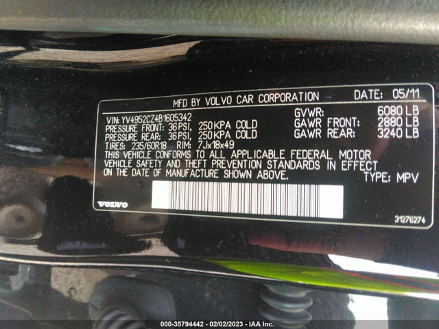 Volvo Xc90 I6 2011 YV4952CZ4B1605342 Image 10