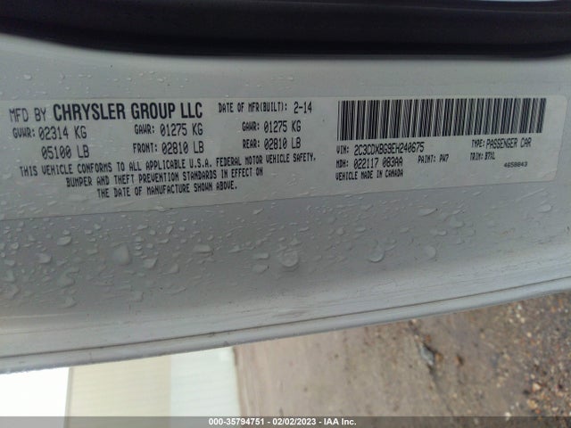 Dodge Charger Se 2014 2C3CDXBG9EH240675 Image 9
