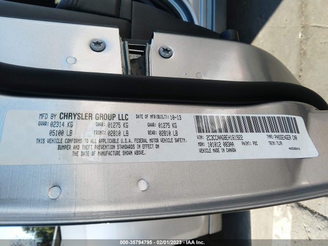 Chrysler 300 2014 2C3CCAAG8EH161922 Image 10