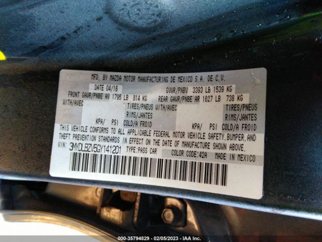3MYDLBZV5GY141201 Scion IA