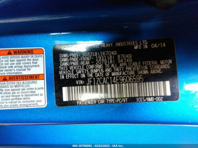 JF1ZCAC14E9606595 Subaru Brz Limited
