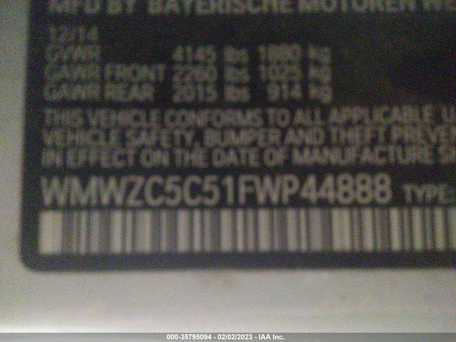 2015 Mini Countryman, VIN: WMWZC5C51FWP44888