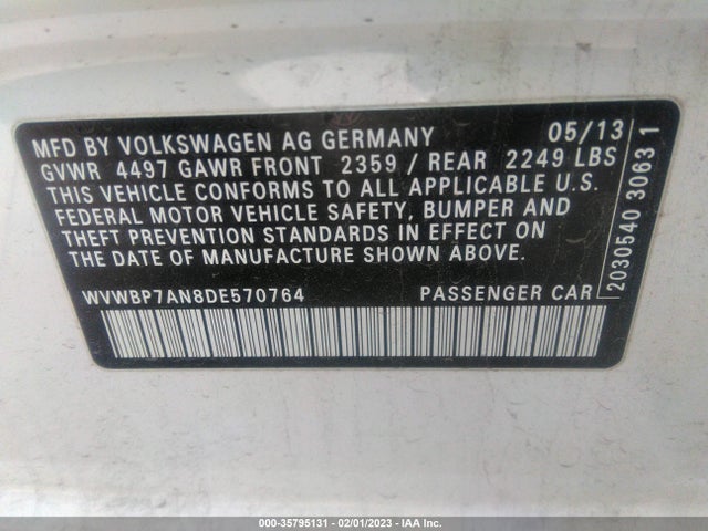 WVWBP7AN8DE570764 Volkswagen Cc R-line