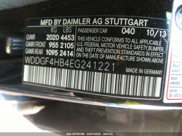 WDDGF4HB4EG241221 Mercedes-Benz C-class C 250