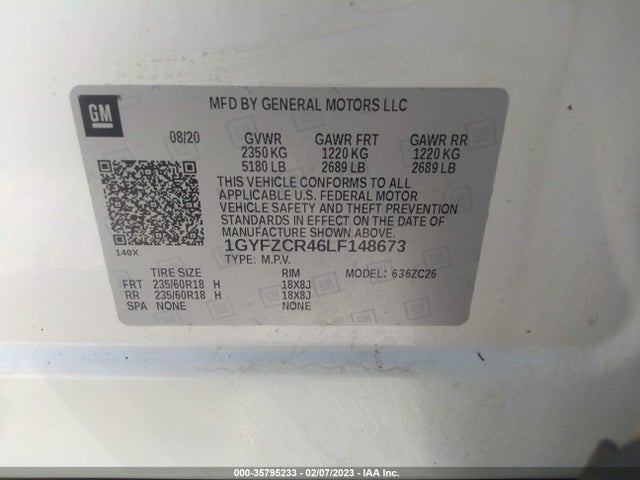 2020 Cadillac XT4, VIN: 1GYFZCR46LF148673