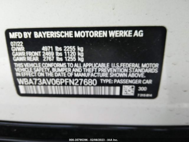 WBA73AV06PFN27680 BMW 4 Series 430i Xdrive