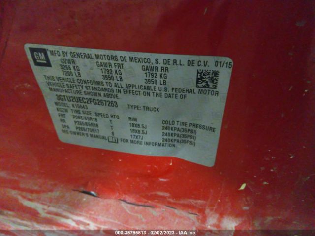 3GTU2UEC2FG267263 GMC Sierra 1500 Sle