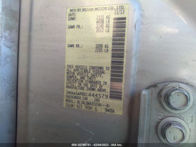 1N4AA5AP0EC444579 Nissan Maxima 3.5 S
