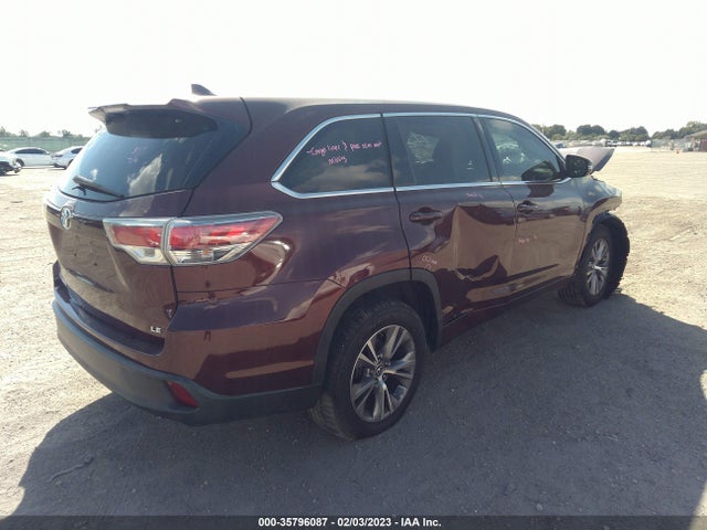 2016 Toyota Highlander, VIN: 5TDZKRFH5GS141771
