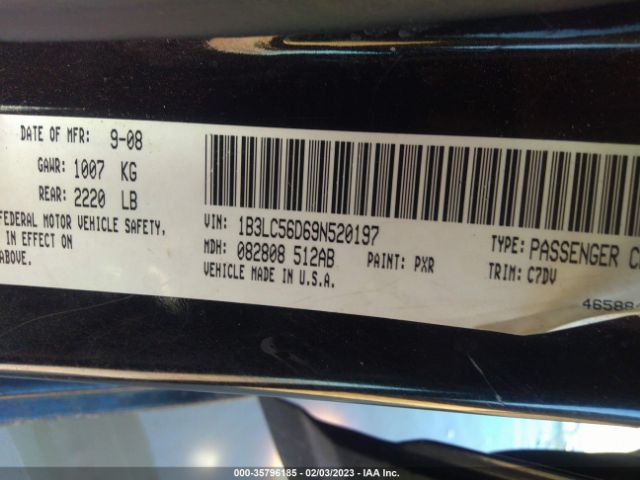 1B3LC56D69N520197 Dodge Avenger Sxt/r/t