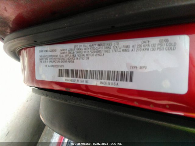 4S4BP68C656375879 Subaru Legacy Wagon (natl) Outback Xt