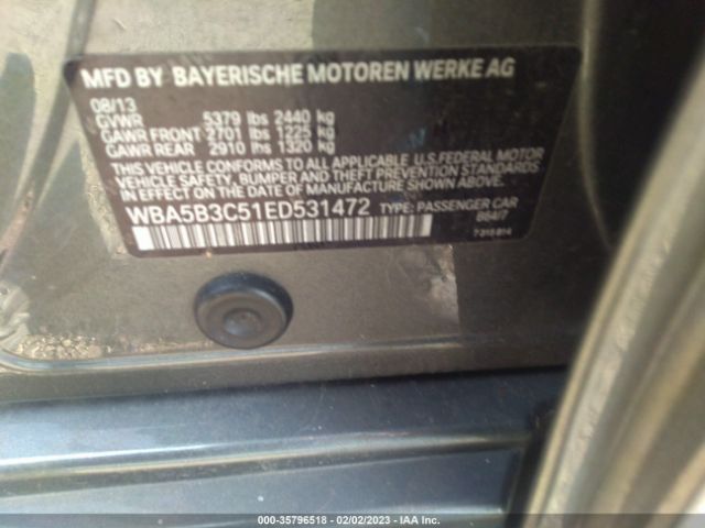 WBA5B3C51ED531472 BMW 5 Series 535i Xdrive