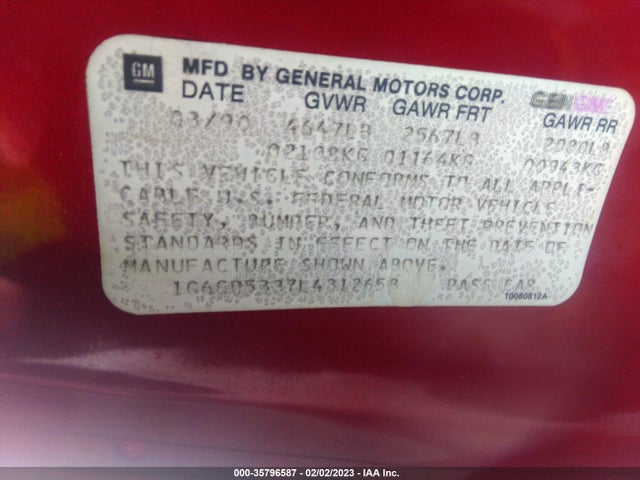 Cadillac Deville 1990 1G6CD5337L4312658 Image 11