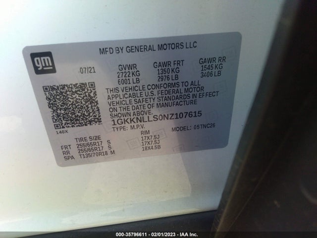 GMC Acadia At4 2022 1GKKNLLS0NZ107615 Image 10