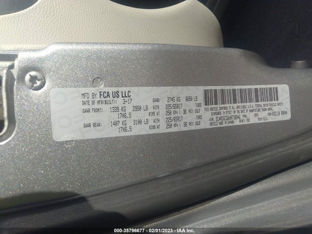 Dodge Grand Caravan Sxt 2017 2C4RDGCG6HR736942 Image 10