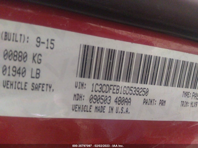 Dodge DART GT 2016 1C3CDFEB1GD539250 Image 9