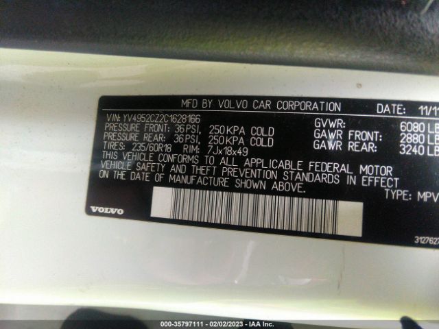 YV4952CZ2C1628166 Volvo XC90