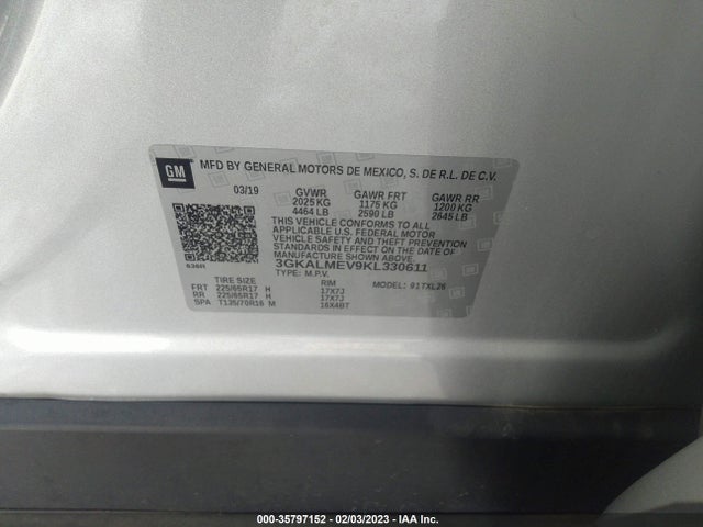 2019 GMC Terrain, VIN: 3GKALMEV9KL330611