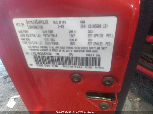 1J4GL48K63W625386 Jeep Liberty Sport