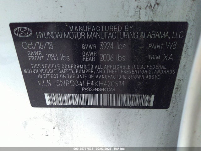 Hyundai Elantra Value Edition 2019 5NPD84LF4KH420514 Image 9